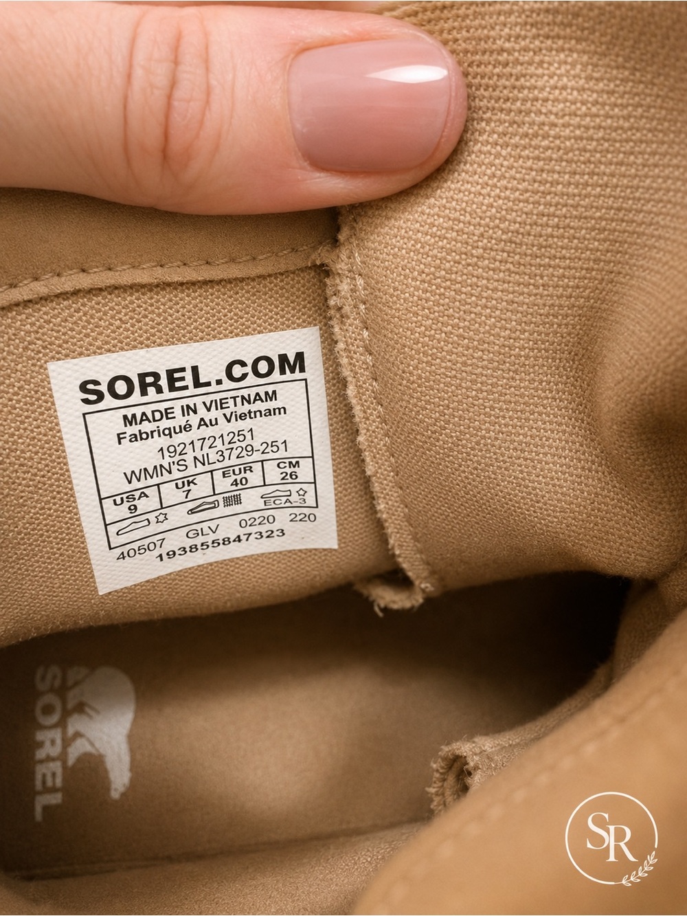 Sorel Harlow Conquest Waterproof Wedge Ankle Boots Sandy Tan Gray Sz 9 NWOB - Picture 8 of 9